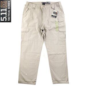 5.11 Tactical Series Cargo Pants Canvas Khaki 74251 Men's "44x32" Real 42x33 NWT